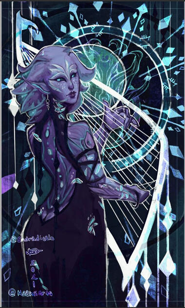 Tarot I : Moon, digital media 2021